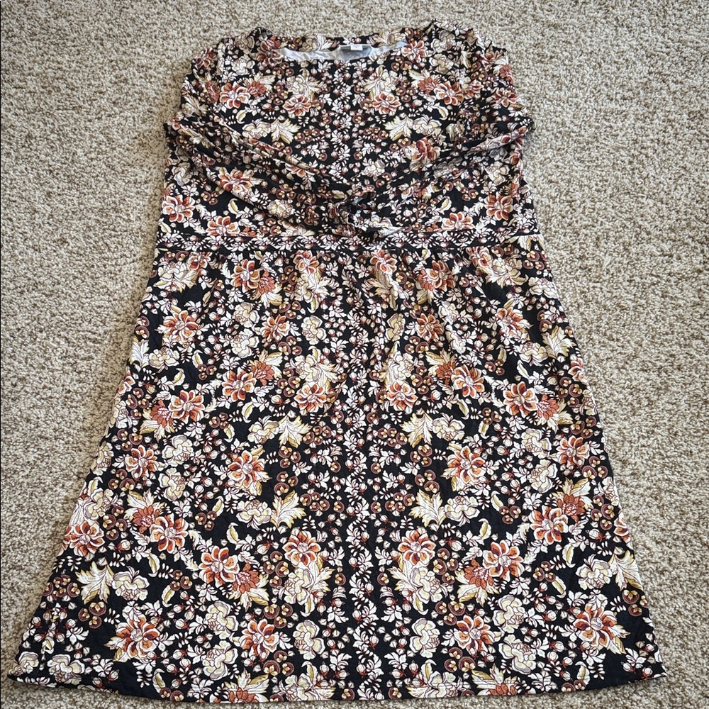 J. Jill Black Floral Dress